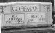 Headstone for Rev. James Marvin COFFMAN and wife Irene V. BERRY